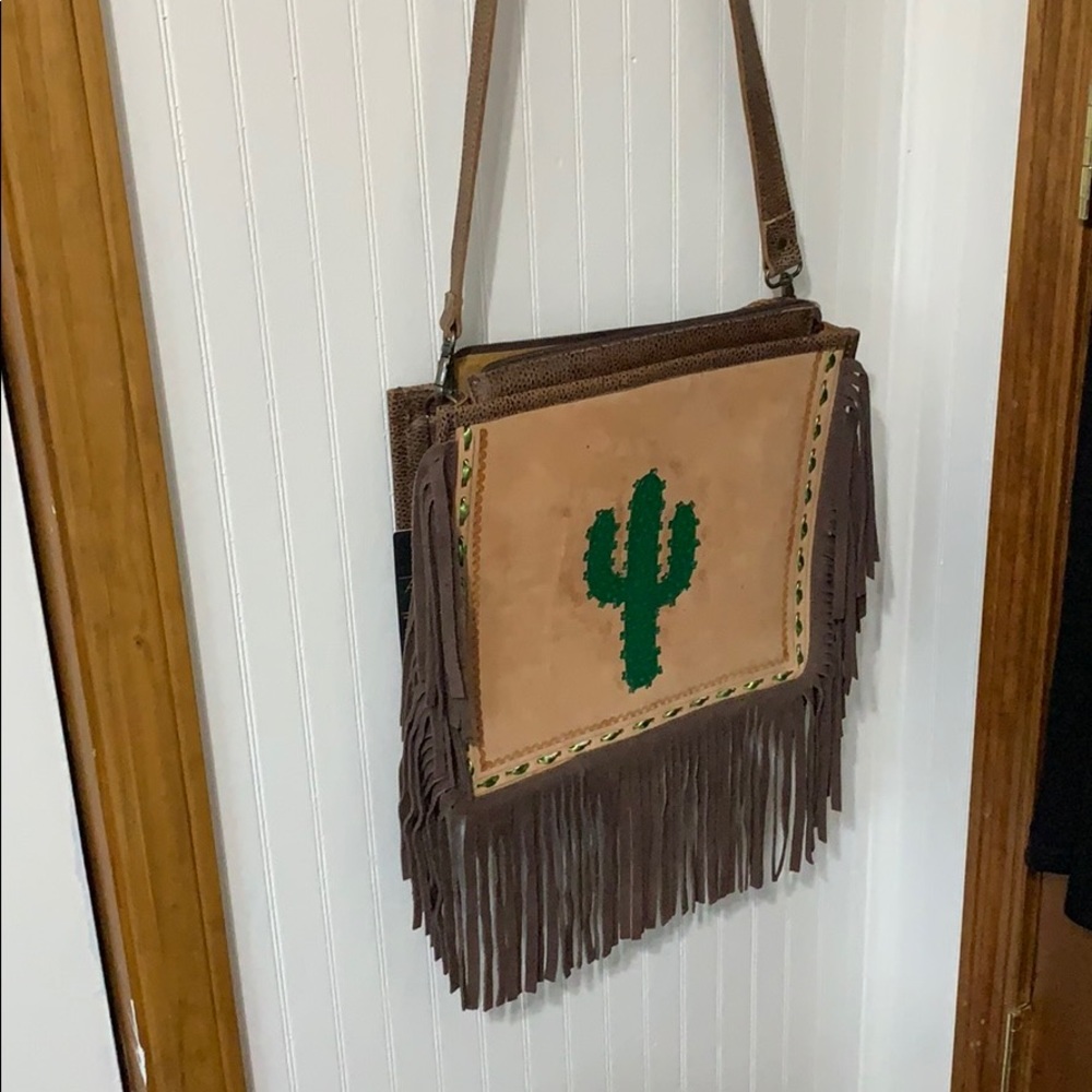American darling leather cactus crossbody